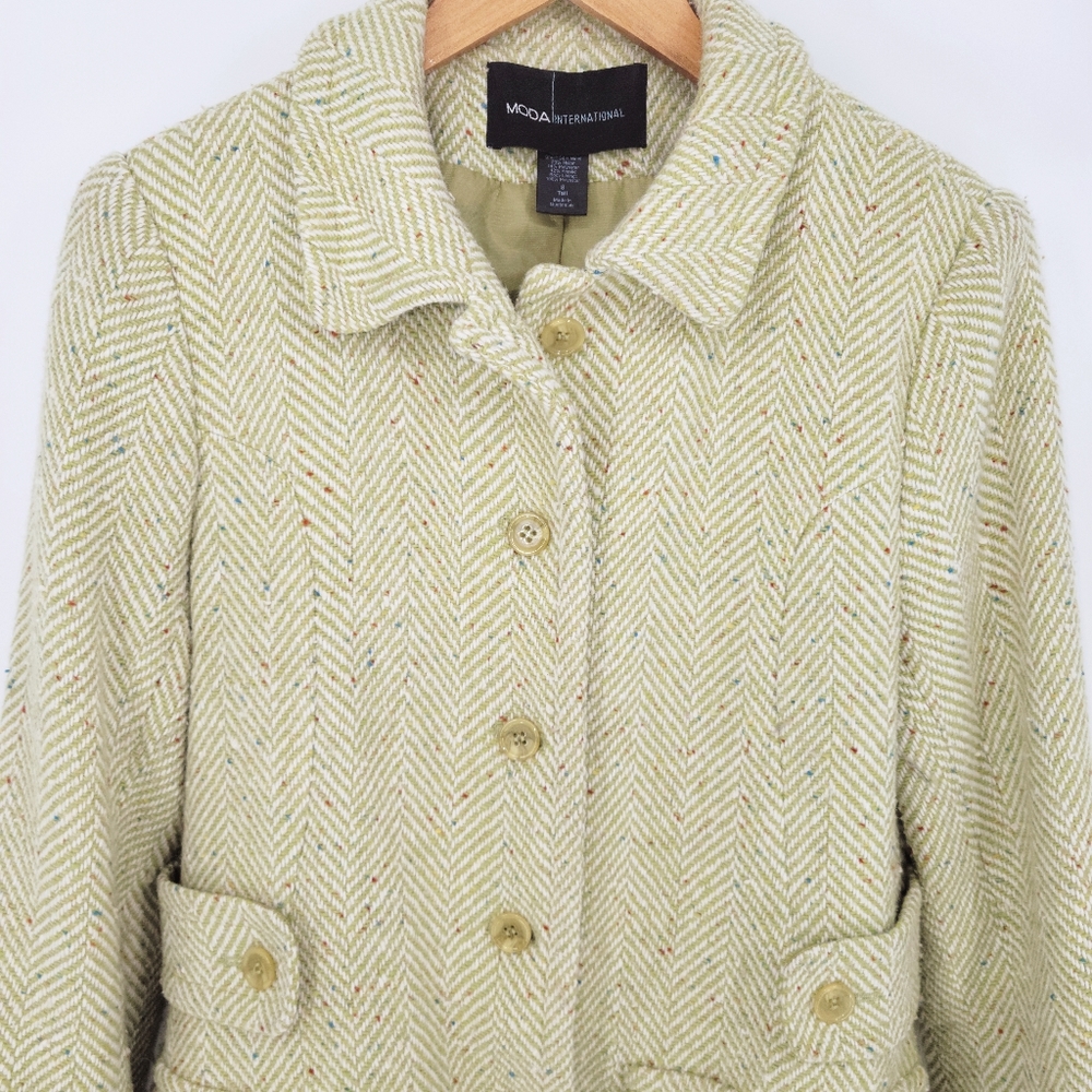 MODA International Green Coat - Picture 3 of 14